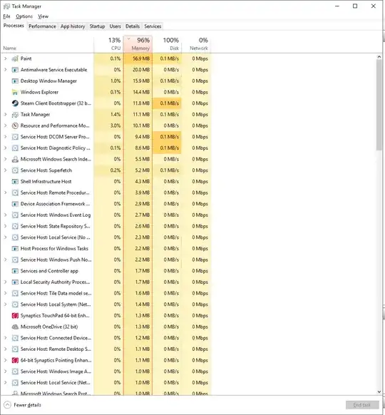 Task Manager (“Processes” tab)