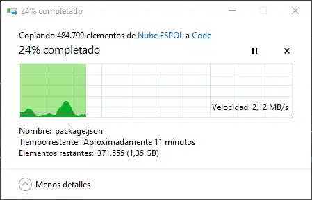 Picture 1 moving a folder
