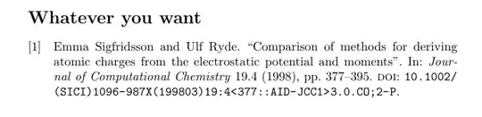 "Whatever you want" as heading for bibliography