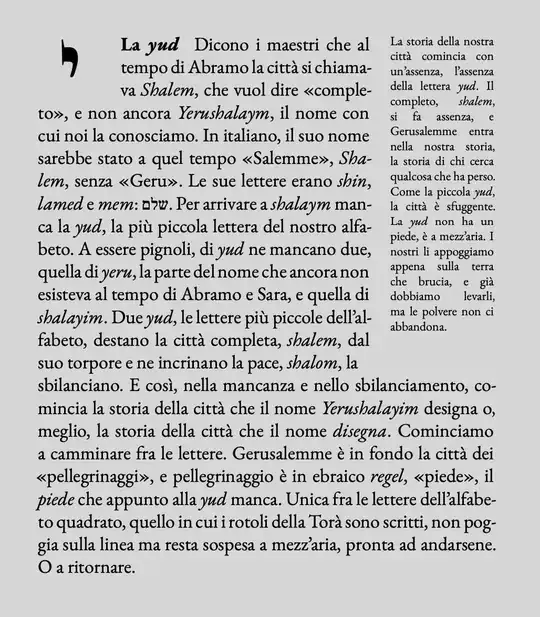 To show you the layout I wish to obtain