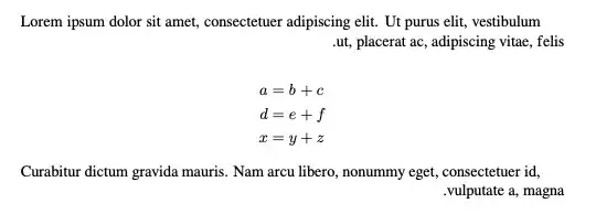 alignedat in a Hebrew document