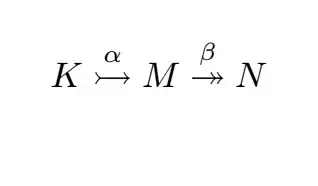 short exact sequence
