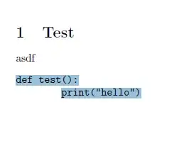 Attempting to select code