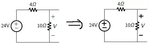 +/- in bold in vsource