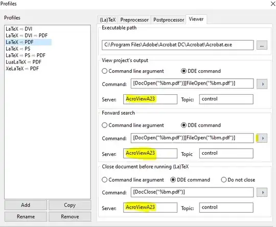 Configuration for "Server"