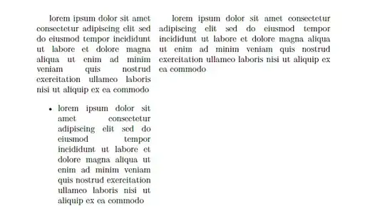 Desired output, obtained using documentclass{article}