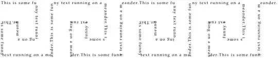 Text along a meander