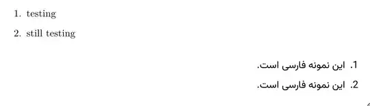 two types of numbers are used, depending on the language environment