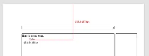Page with frames and a distance