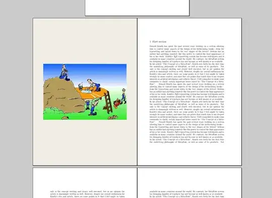 image on left side, with background