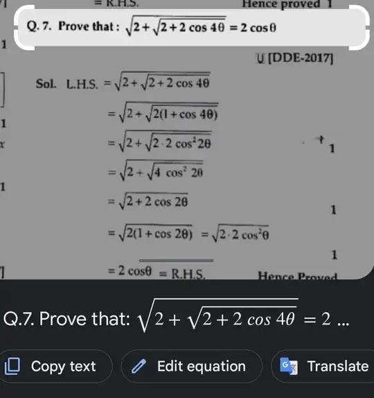 Google lebs screenshot of an equation