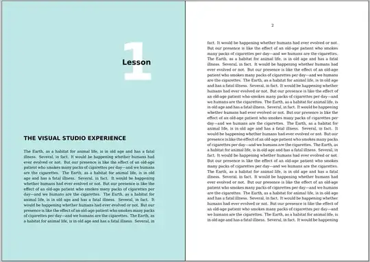 the first two pages showing the result