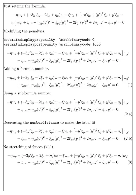resulting formulas