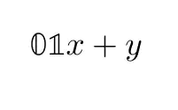 bbold 01x+y