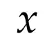 italic x