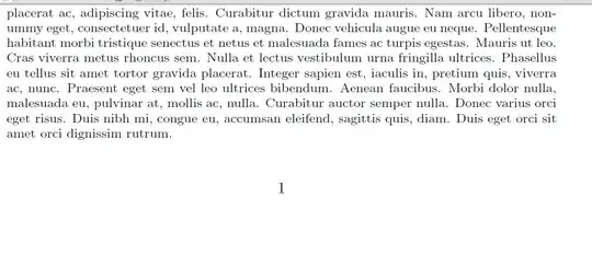 What happens when I click on the footnote in the MWE