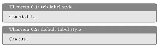 output of \label in tcbtheorem