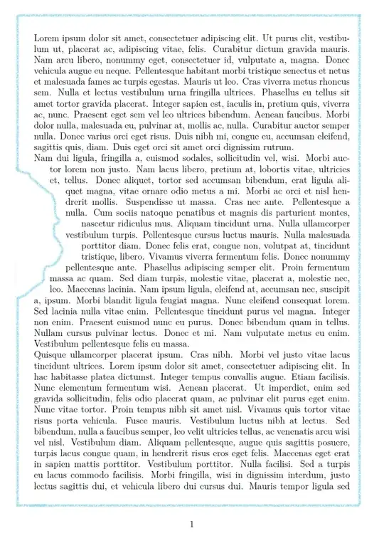 This first image here demonstrate how we can define an arbitary shape which changes the text area of this page.