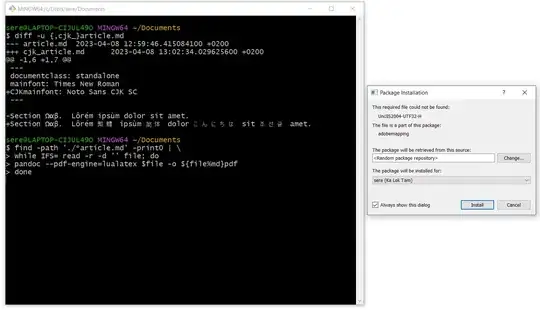 MikTeX's on-the-fly installation of UniJIS2004-UTF32-H