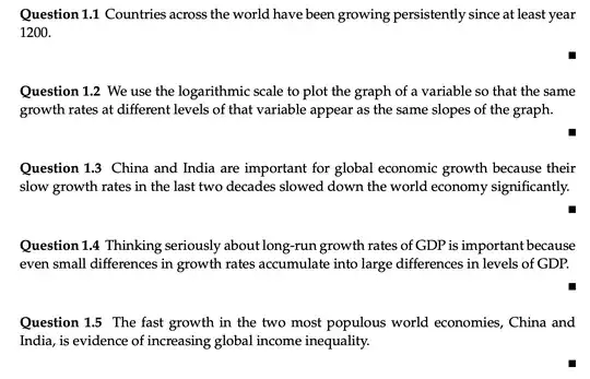 How can I insert the black little square at the end of each question in LaTeX like this picture?