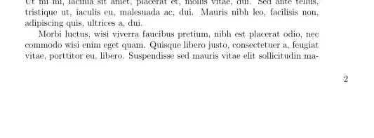 page number in margin