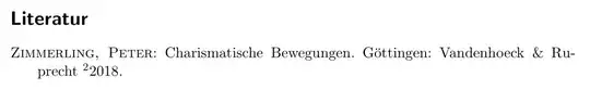 Zimmerling, Peter: Charismatische Bewegungen. Göttingen: Vandenhoeck & Ruprecht
22018.