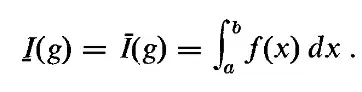 upper and lower integrals with a bar