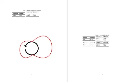 same idea with tabulars rather than parts of a tikzpicture