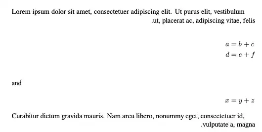 alignat* in a Hebrew document