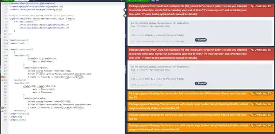 following error twice