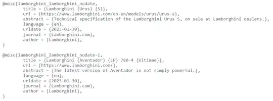 Example with Lamborghini.com