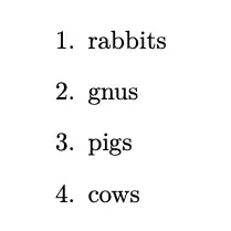 possible output of code