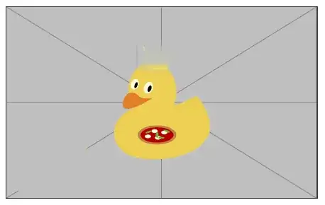 Duck image with missing line and crown