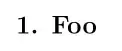 1. foo