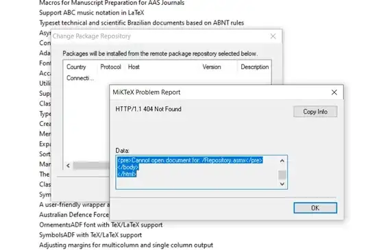 change repository error