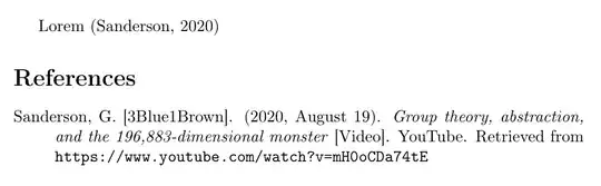 Lorem (Sanderson, 2020)
Sanderson, G. [3Blue1Brown]. (2020, August 19). Group theory, abstraction, and the 196,883-dimensional monster [Video]. YouTube. Retrieved from https://www.youtube.com/watch?v=mH0oCDa74tE