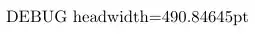 Value of the width of the page head = 490.84645pt