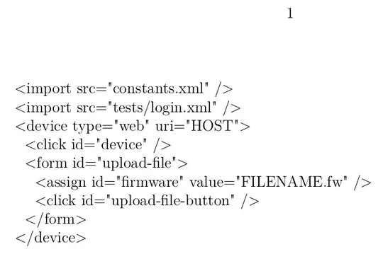 XML document output