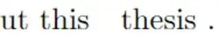 ut this thesis .