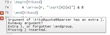 Error given by Code