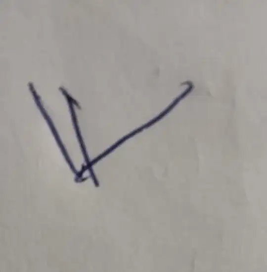 How can I write this type of "V" in latex