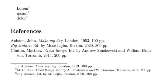 Aniston, John. Make my day. London, 1953. 100 pp.
Big brother. Ed. by Mose Lejba. Boston, 2020. 300 pp.
Clinton, Matthew. Good things. Ed. by Andrew Smakowski and William Bronson. Torronto, 2014. 200 pp.
1 J. Aniston. Make my day. London, 1953. 100 pp.
2 M. Clinton. Good things. Ed. by A. Smakowski and W. Bronson. Torronto, 2014. 200pp.
3 Big brother. Ed. by M. Lejba. Boston, 2020. 300 pp.