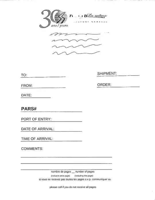 Old template made in Excel