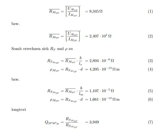 align enviroment with two aligned signs and leftbound unequally long equations inbetween them
