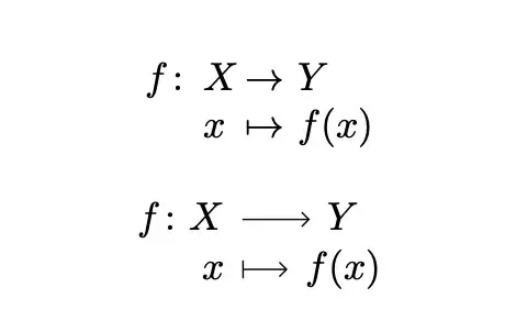 Map between sets and mapto between elements