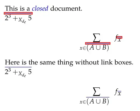 Output of minimal working example.
