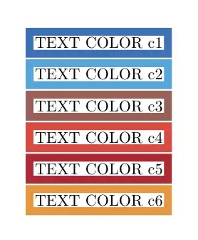 Text frames with alternating colors