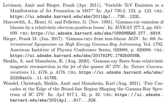 Third page with second part of bibliography