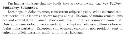 Example with non-overflowing Redis key