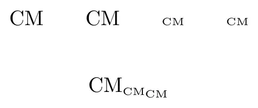 customization with mathchoice
